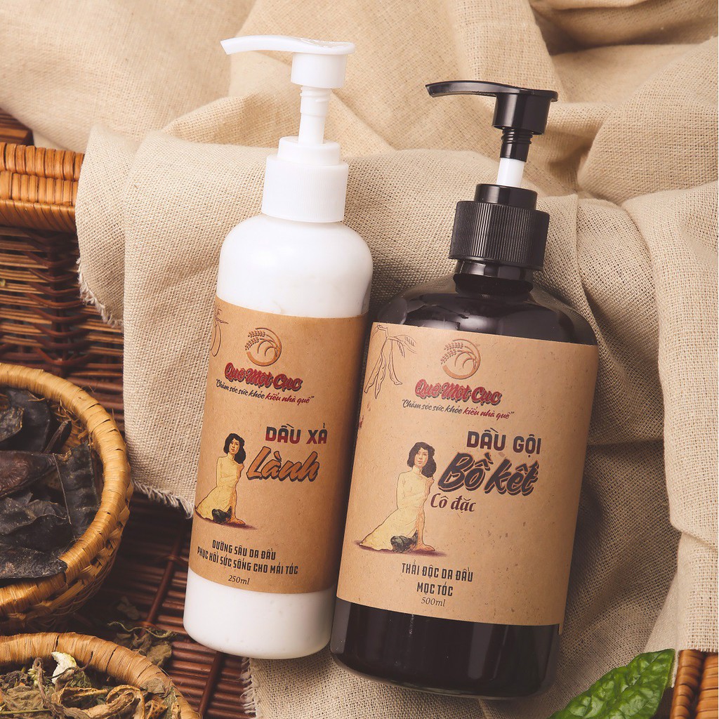 COMBO GỘI XẢ TỰ NHIÊN - CHĂM SÓC TÓC DẦU - SPA QUÊ 1 CỤC - GIÚP TÓC MỀM MƯỢT, DÀY, KHỎE | BigBuy360 - bigbuy360.vn