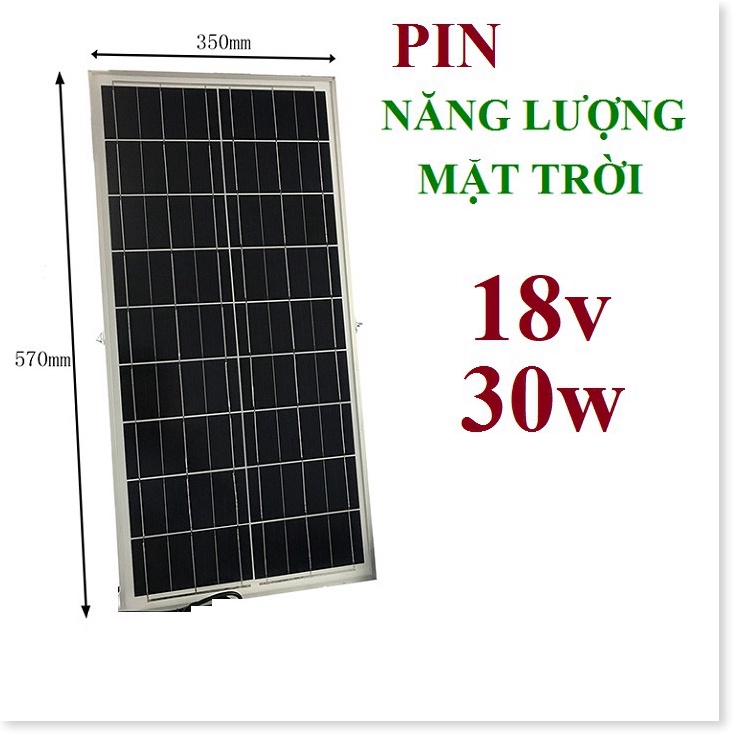 Tấm pin 35 x 67cm năng lượng mặt trời 30w, 35w - 12v sạc bình hoặc 18v
