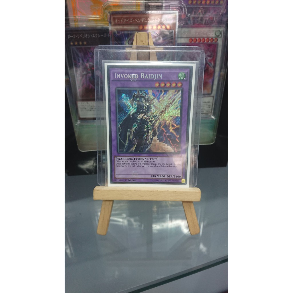 [ Dưa Hấu Yugioh ] Lá bài thẻ bài Invoked Raidjin - Secret Rare - Tặng bọc bài nhựa bảo quản