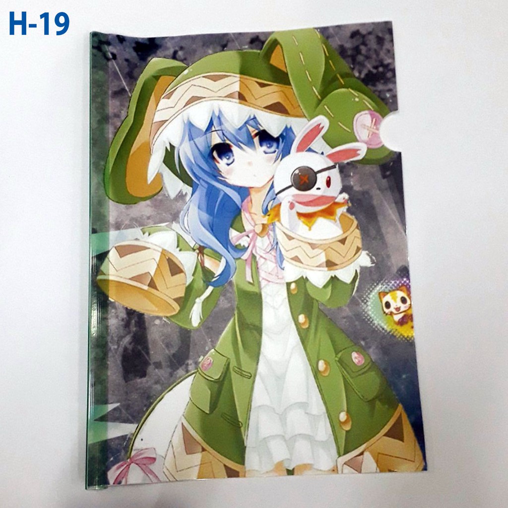 Bìa kẹp file / Bìa sơ mi anime &amp; Manga Date a Live nhân vật Yoshino &amp; Kurumi &amp; Tohka
