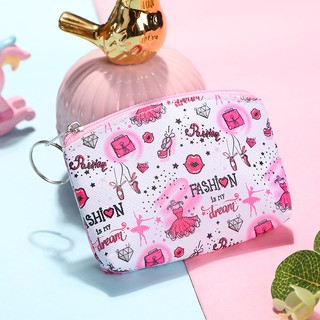 Ví cầm tay mini kèm móc khóa