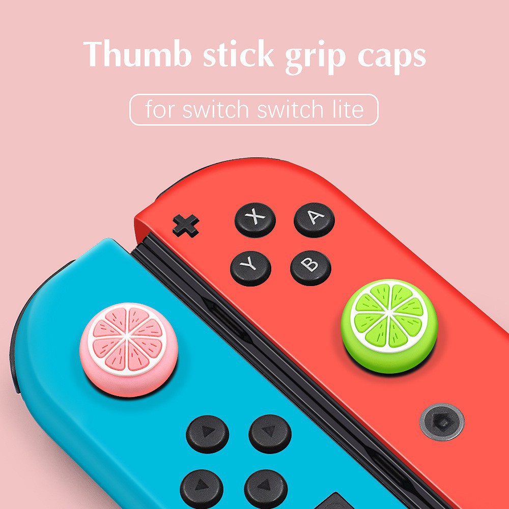 Lammcou Silicon Soft Fruit Shape Gaming Control Button Protector Cover compatible with Nintendo Switch / Lite