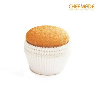 CHEFMADE Set 100 Khuôn Giấy7cm * 3.3cm Làm Bánh Cupcake Màu Trắng WK9282