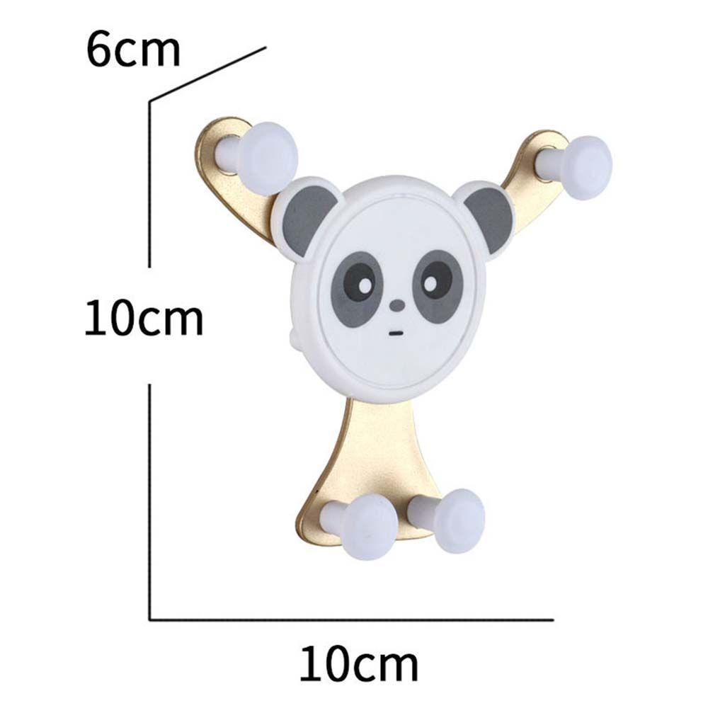 DARNELL Giá Đỡ Điện Thoại Bằng Nhựa ABS Hình Gấu Trúc Dễ Thương Cho Xe Ô Tô