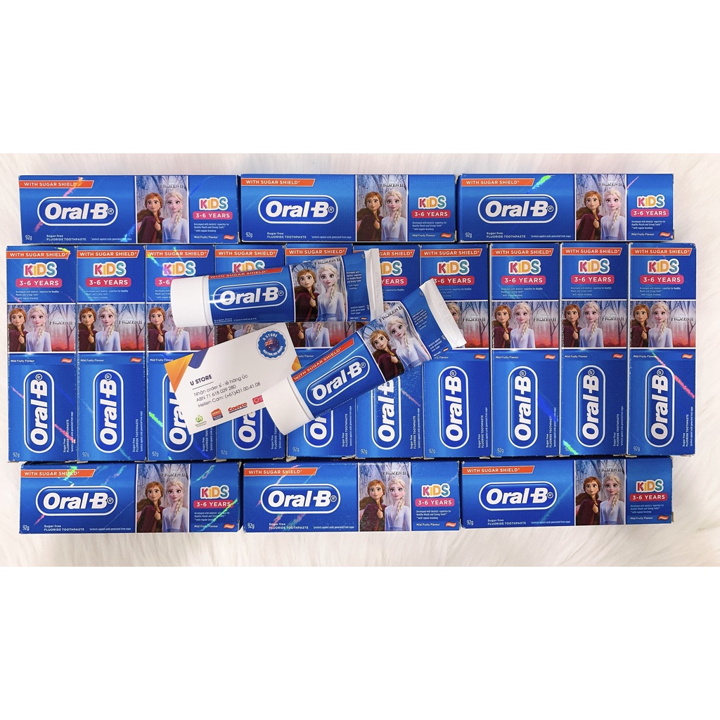 Kem Đánh Răng Trẻ Em ORAL-B Kids 3 & 6 Years Sugar Shield