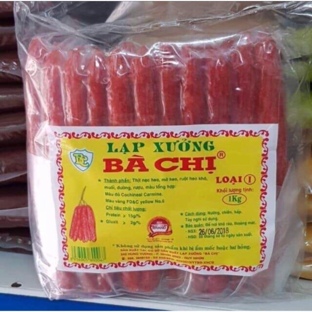 Lạp xưởng bà chị loại 1 gói 1kg