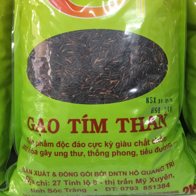 Gạo lứt - Gạo Tím Than ST (của Kỹ sư Hồ Quang Cua)