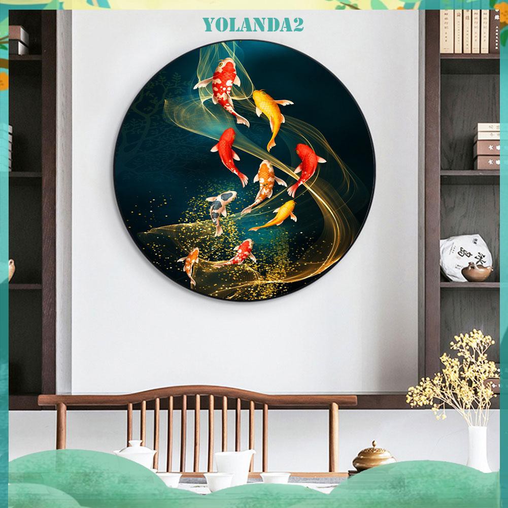 Set tranh đính đá 5D DIY hình Cửu Ngư độc đáo