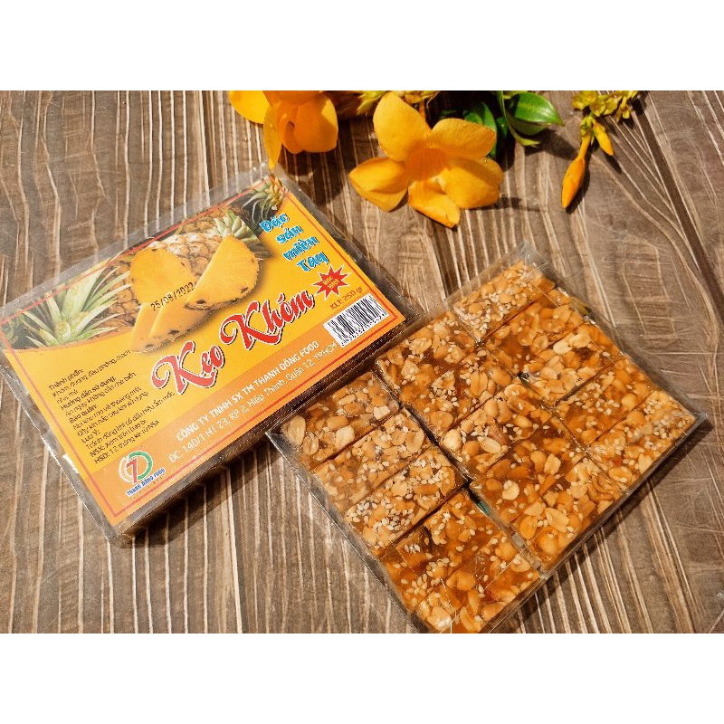 Kẹo khóm đậu phộng Thanh Đông 250g