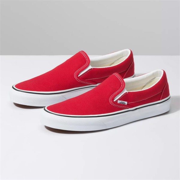 Giày Chính Hãng) Vans Slip On Classic Red/White | Shopee Việt Nam