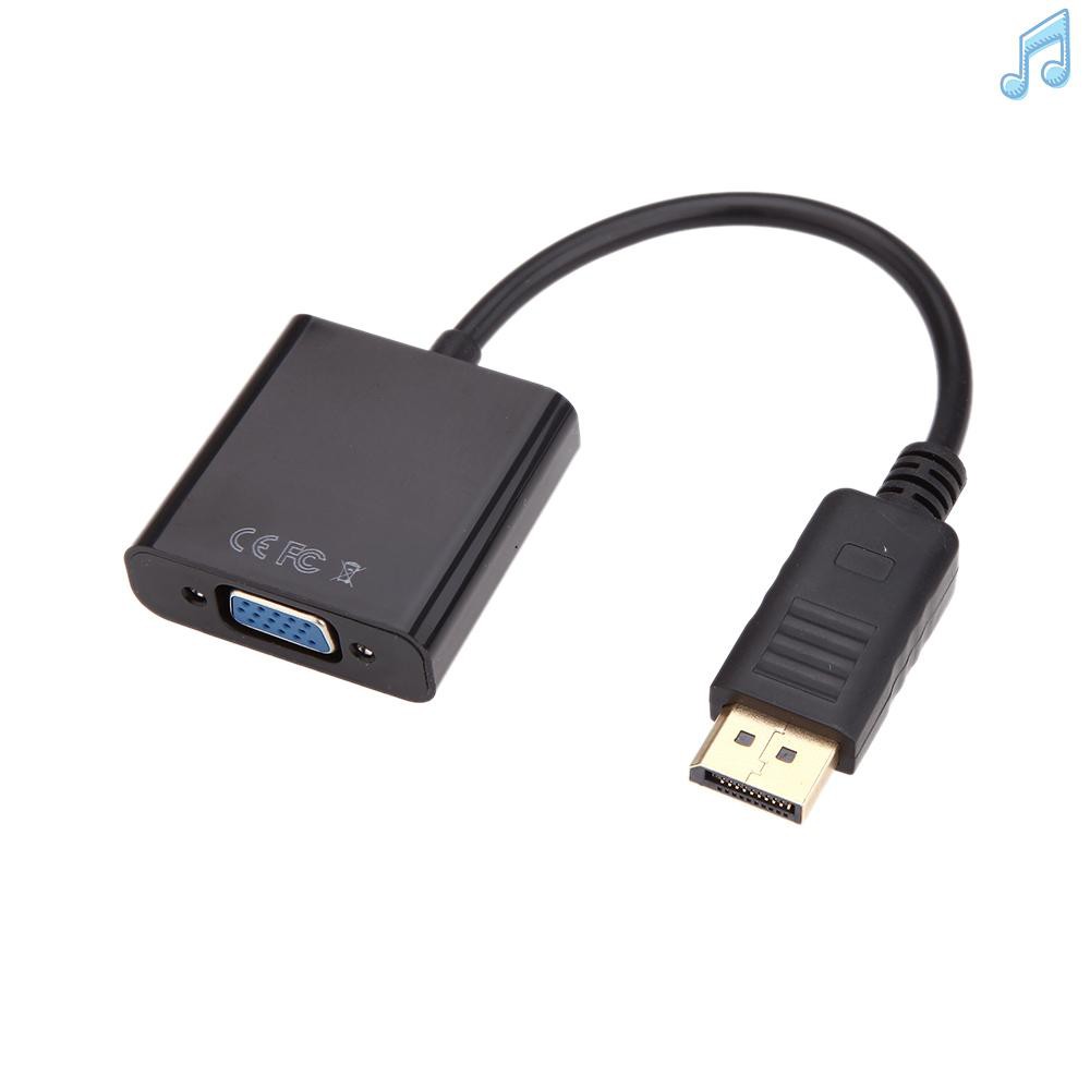 BY Hot-selling 1080p DP DisplayPort Male to VGA Female Converter Adapter Cable