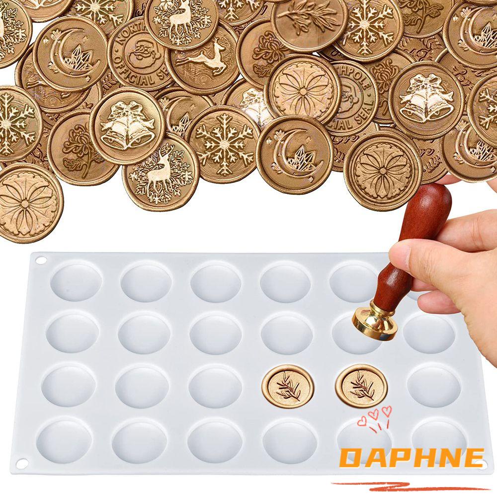 ♫Daphne♫ Khuôn Silicone Làm Con Dấu Niêm Phong 24 Ô Bằng Nhựa Epoxy DIY
