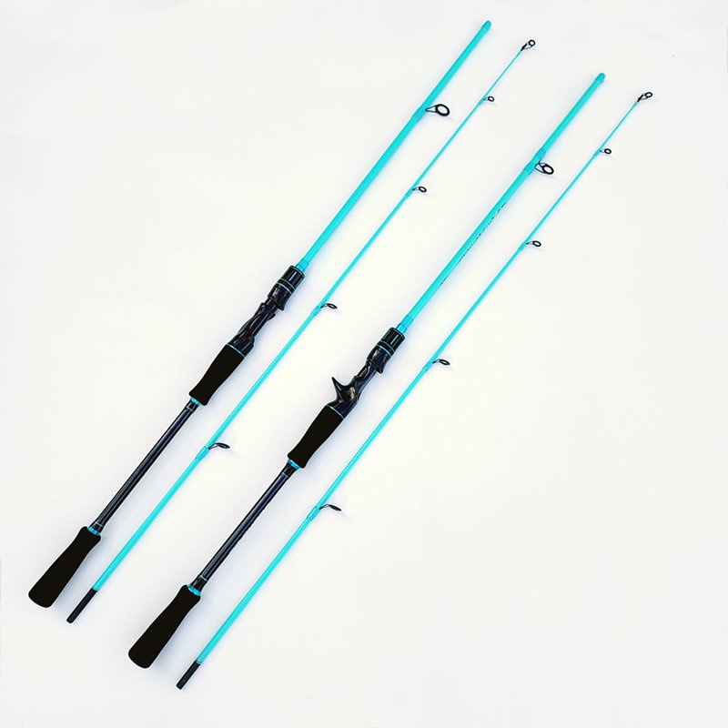 Cần câu lure máy ngang và máy đứng carbon Suoke Sports Edition.