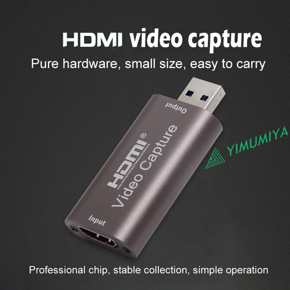 Hộp Thu Hình Ảnh Mini Usb 3.0 Hdmi-Compatible Cho Game Dvd Camera Live