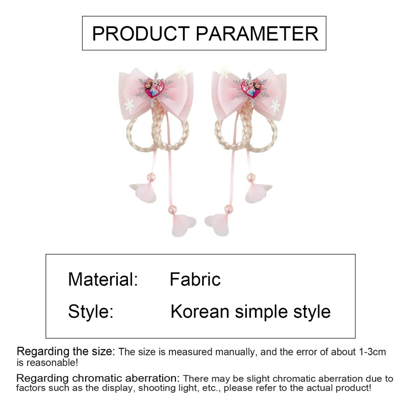 Set 2 Kẹp Tóc Hình Nơ Xinh Xắn Dành Cho Bé Gái