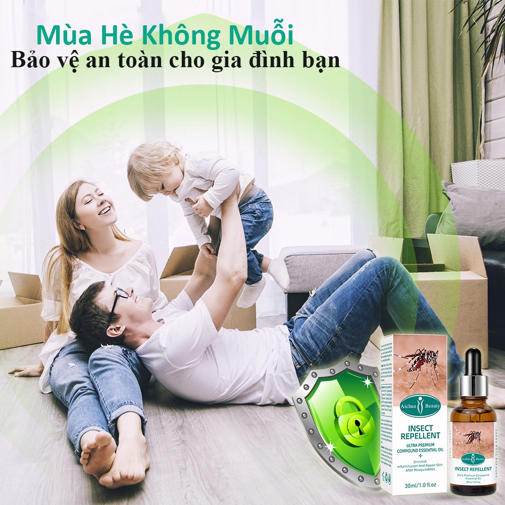 Tinh Dầu Đuổi Và Chống Muỗi Hiệu Quả Insect Repellent Essential Oi - 30ml