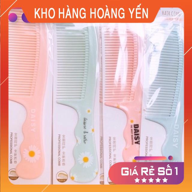 Lược chải tóc răng thường và răng thưa Daisy hoa cúc [HÀNG LOẠI 1]