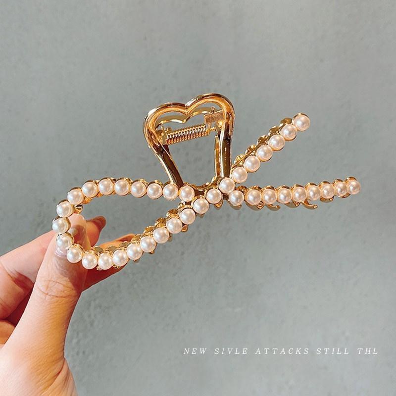 Kẹp tóc đính ngọc trai nhân tạo thời trang cho nữ