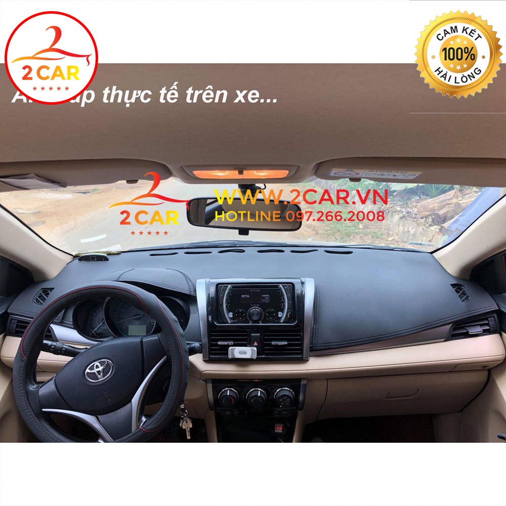 Thảm Taplo Da Cacbon Xe Toyota Prado 2019-2022, chống nóng tốt, chống trơn trượt, vừa khít theo xe