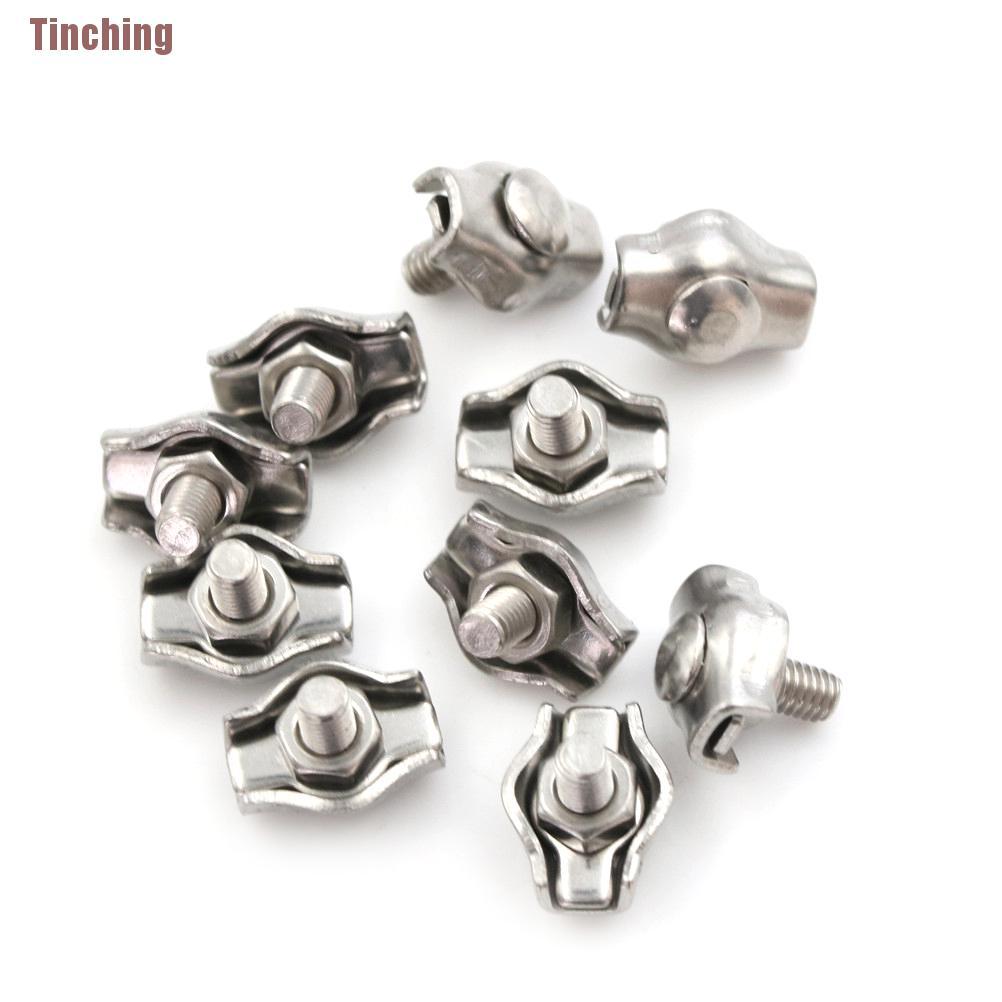 10 Kẹp Dây Cáp Bằng Thép Không Gỉ 2mm