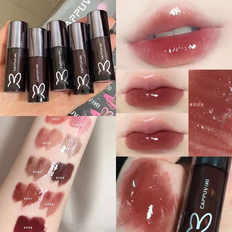 Son Tint Bóng Thỏ Đen Hồng CAPPUVINI Clarinet Lip Gloss | BigBuy360 - bigbuy360.vn