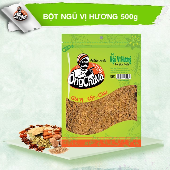 Bột Ngũ Vị Hương Ông Chà Và 500gram - Bột Ngũ Vị Hương