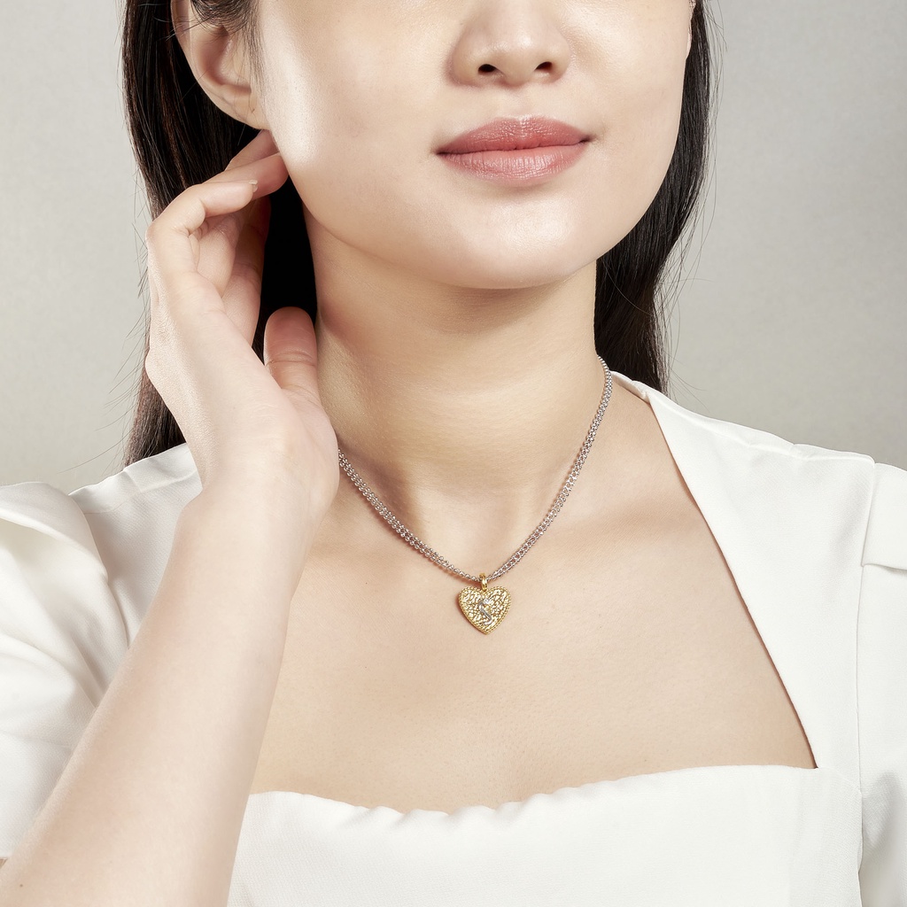 Dây cổ bạc đính đá CZ Style by PNJ em&amp;trịnh XM00C000011