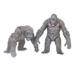 Sét 2 Mô Hình King Kong Có Khớp Cử Động Được Trong Skull Island 2 - Cao 8cm
