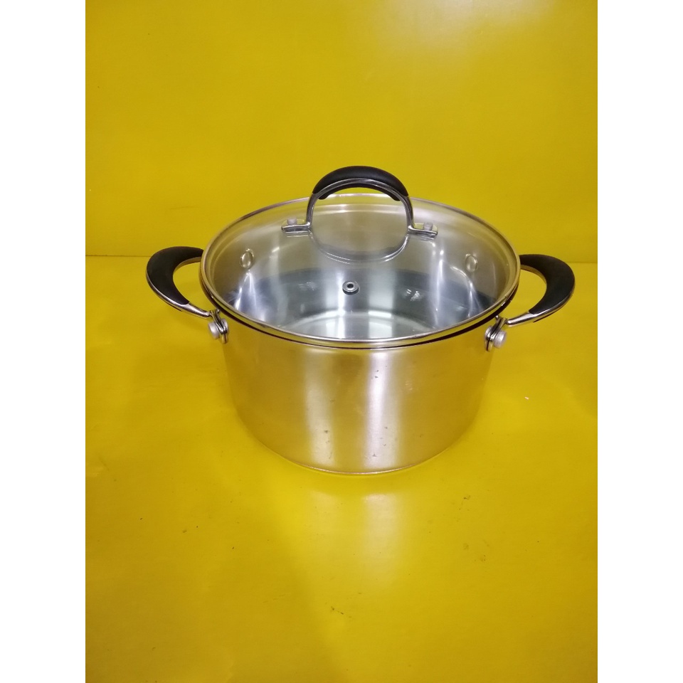 Nồi inox nội địa Nhật, size 23cm, cao 13cm (241), dùng được bếp từ