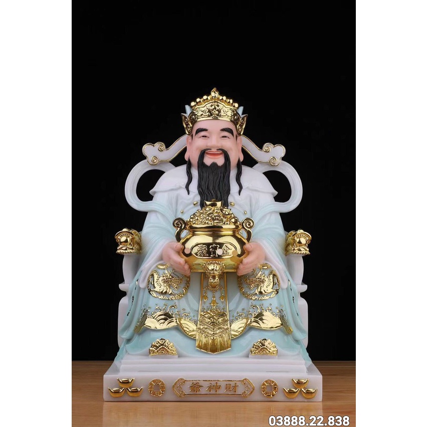 Ông thần tiền đá 8in cao 20 cm
