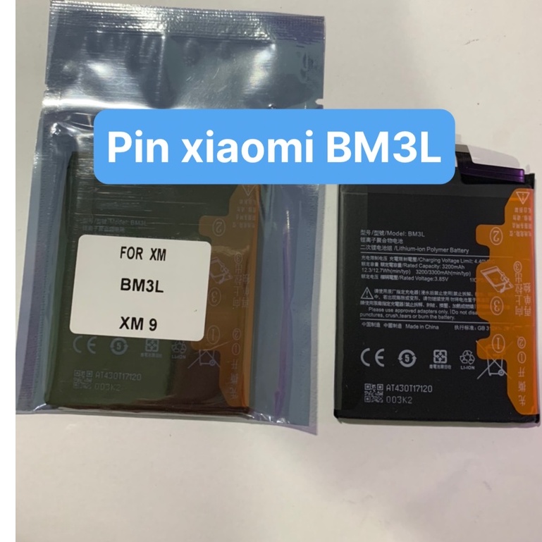 Pin Xiaomi Mi 9, Pin BM3L, 3200 / 3300 mAh / Có bảo hành