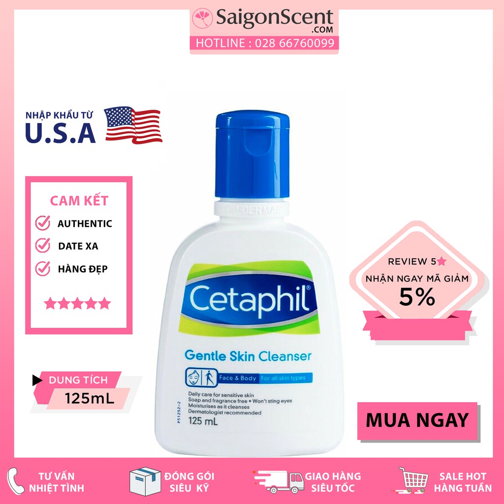 Sữa rửa mặt Cetaphil Gentle Skin Cleanser 125ml