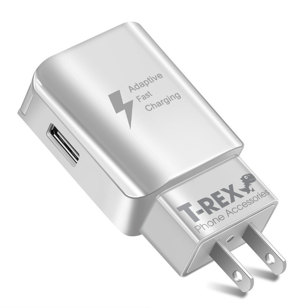 [Mã 2404EL10K giảm 10K đơn 20K] Củ Sạc Đầu Ngang T-Rex 2.0 (1 Đầu USB) Dùng Cho Điện Thoại Samsung/ Iphone/ Android