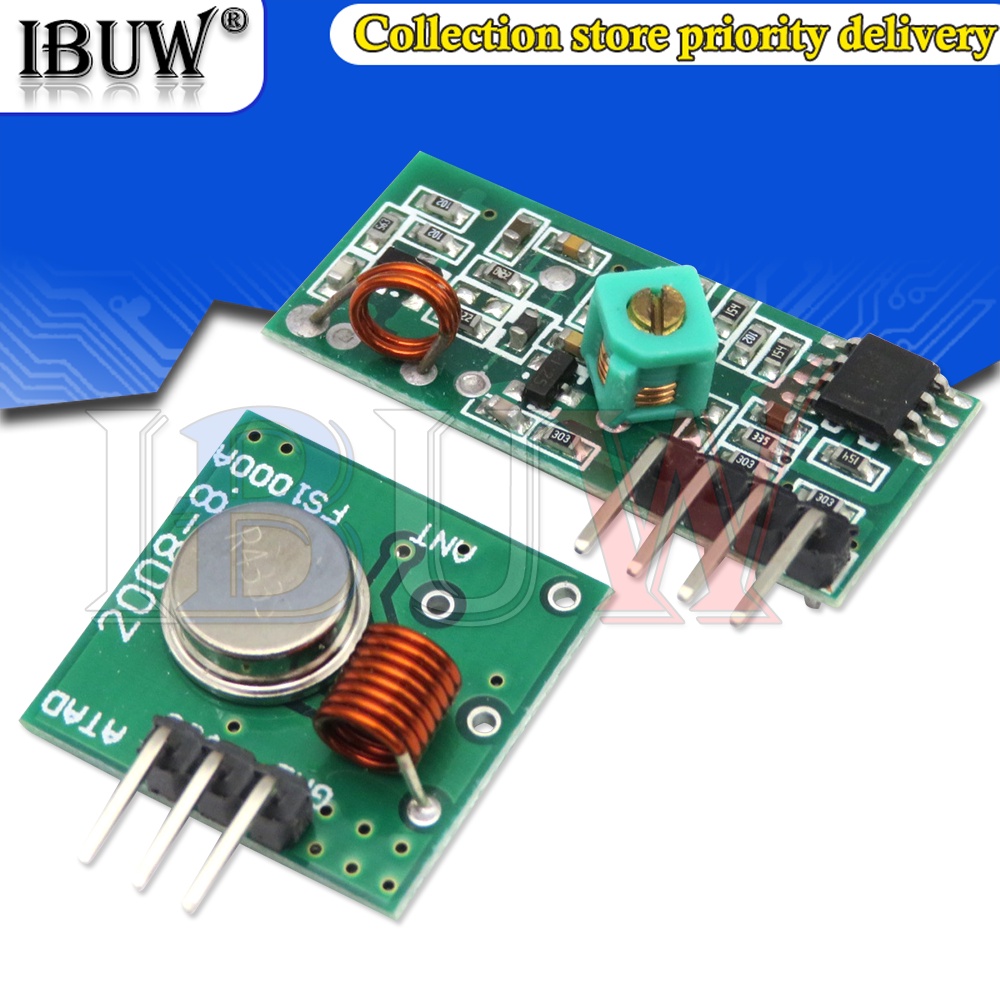 1 Mô Đun Truyền Nhận Tín Hiệu Không Dây 433MHZ RF 5V DC 433MHZ Cho Arduino Raspberry Pi /ARM/MCU WL Diy