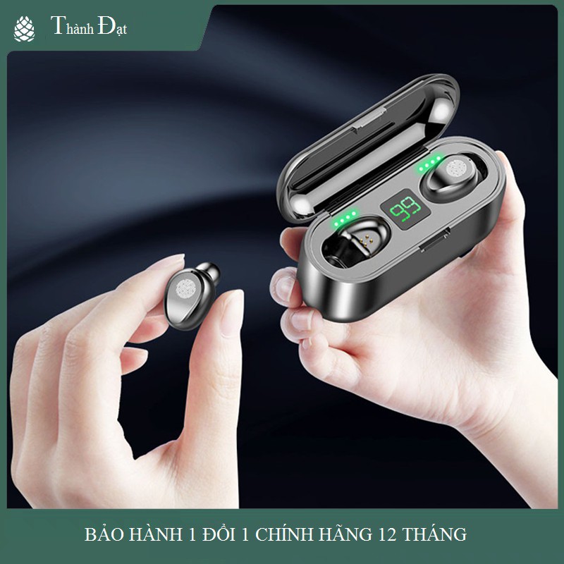 Tai Nghe Bluetooth Amoi F9 Bản Quốc Tế Kiêm Sạc Dự Phòng 4800mAh