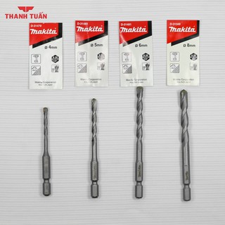 MŨI KHOAN MAKITA CHUÔI LỤC GIÁC 4mm-5mm-6mm-8mm (cho máy thị trường Nhật) D-31479 D-31485 D-31491 D-31500