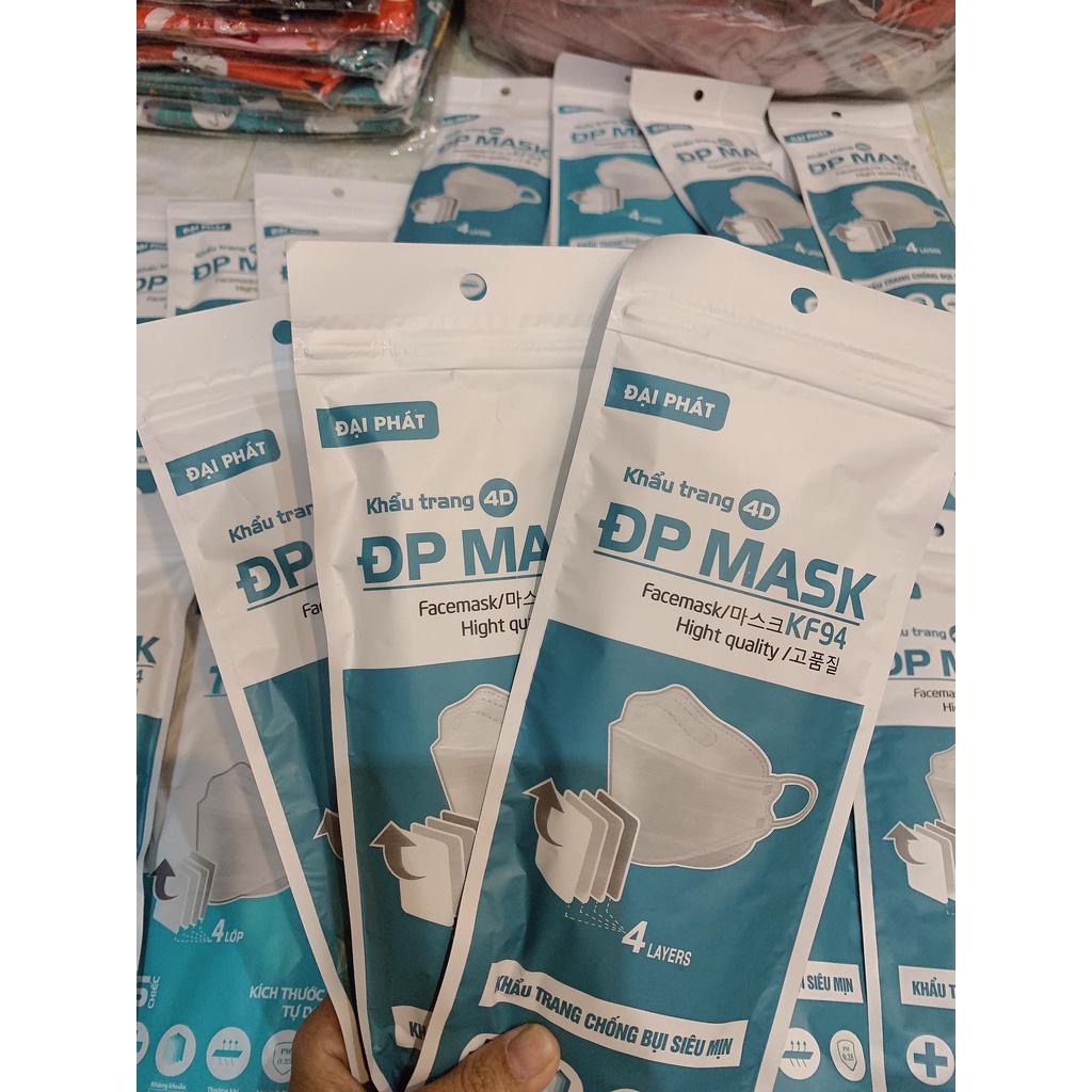 Khẩu trang KF94 DC Mask 4 lớp kháng khuẩn chống dịch , phòng chống giọt bắn kj95 chuẩn FDA - CE | BigBuy360 - bigbuy360.vn