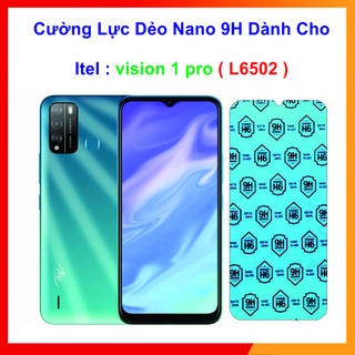 Kính cường lực itel : vision 1 pro .cường lực dẻo trong suốt nano 9h.