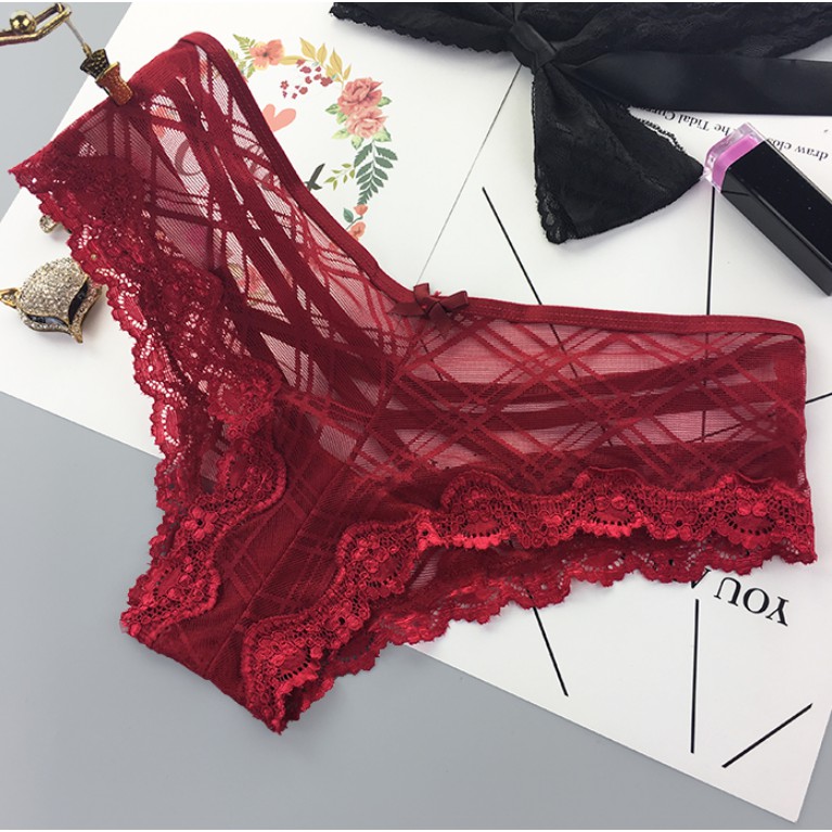 (Thanh lý) Quần Lót Tangas Ren Đan Dây Mới P195