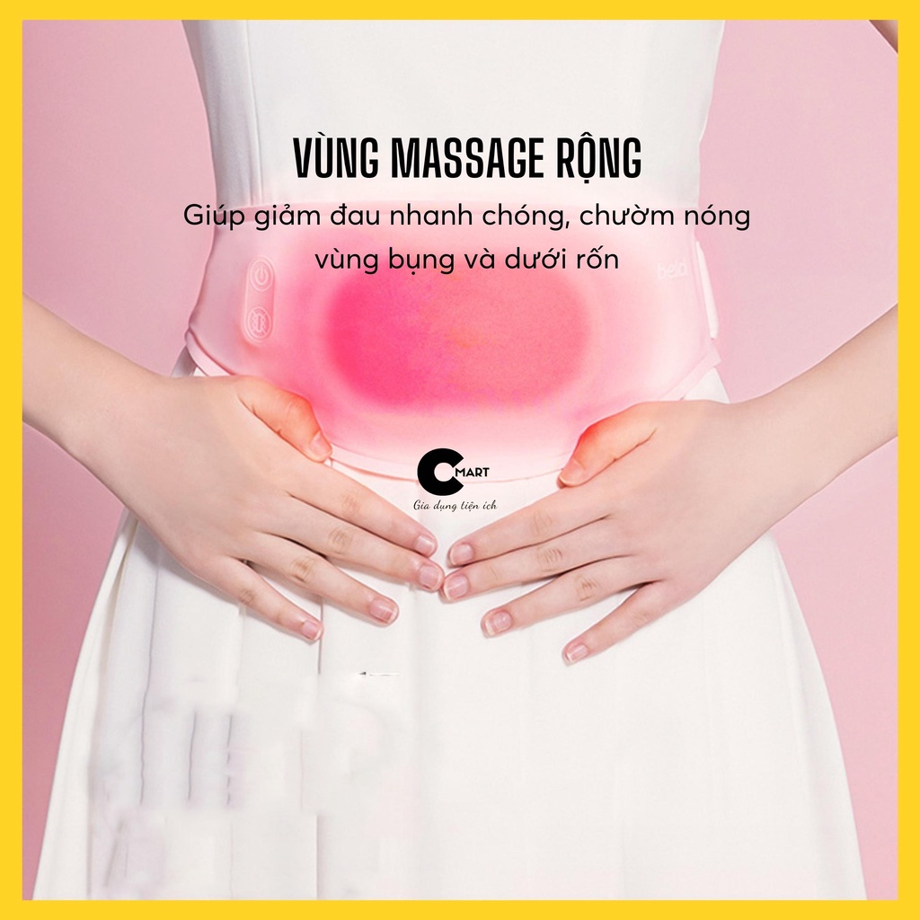 Đai Massage Giảm Đau Sưởi Ấm Bụng Phụ Nữ Kỳ Kinh Nguyệt Beici BA503  [CMART_GIA DỤNG TIỆN ÍCH]
