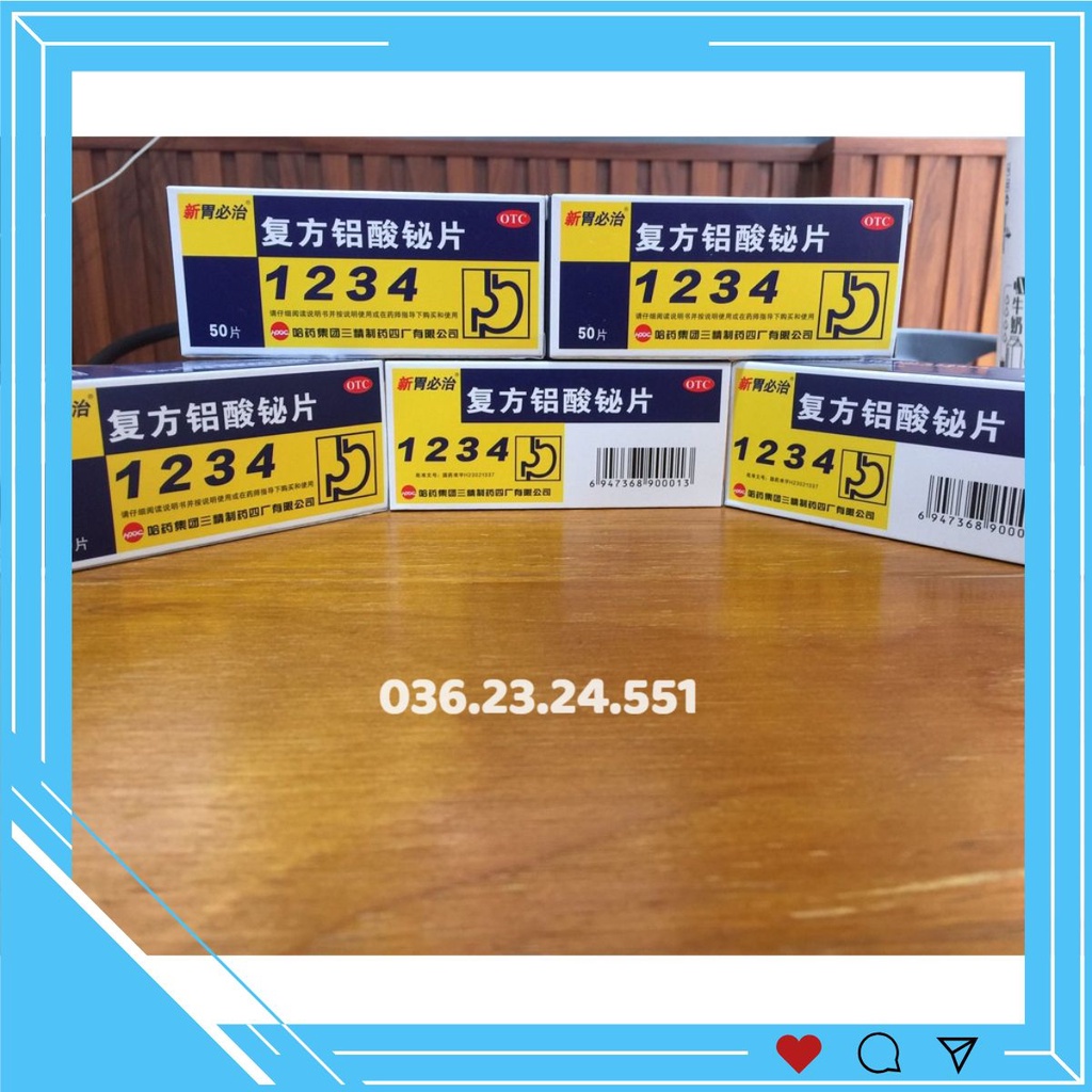 Thảo dược dạ dày 1234 [ Hàng chuẩn đầy đủ giấy tờ - tem bạc ]