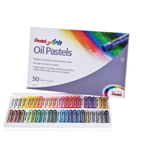 Sáp Dầu Pentel 50 Màu Chính Hãng - Hàng Cao Cấp - Loại Đẹp