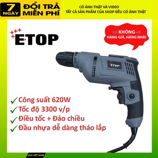 [Cho thử máy] MÁY KHOAN ĐIỆN, MÁY BẮT VÍT đầu 10 ly  620W XH10A, có đảo chiều và điều tốc