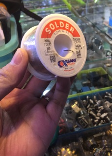 [VM] - Combo máy hàn xung + cuộn thiếc + 2 đầu mỏ.