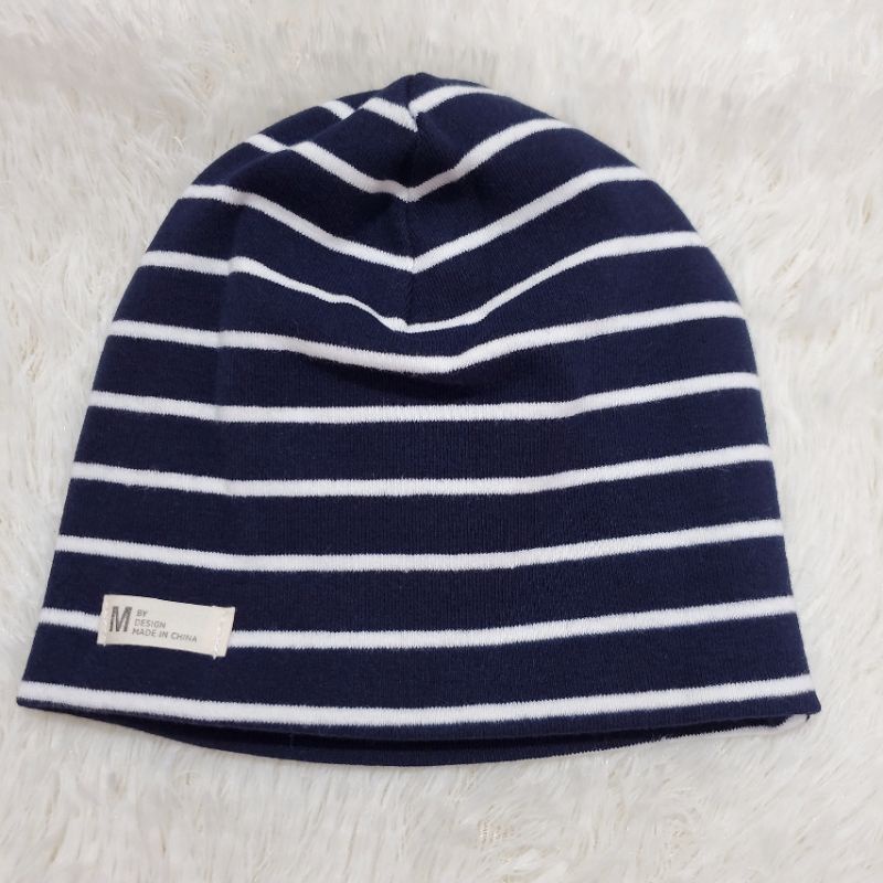 Mũ thun cotton 2 lớp thu đông trùm tai, co giãn tốt cho bé trai và bé gái (3-36 tháng)