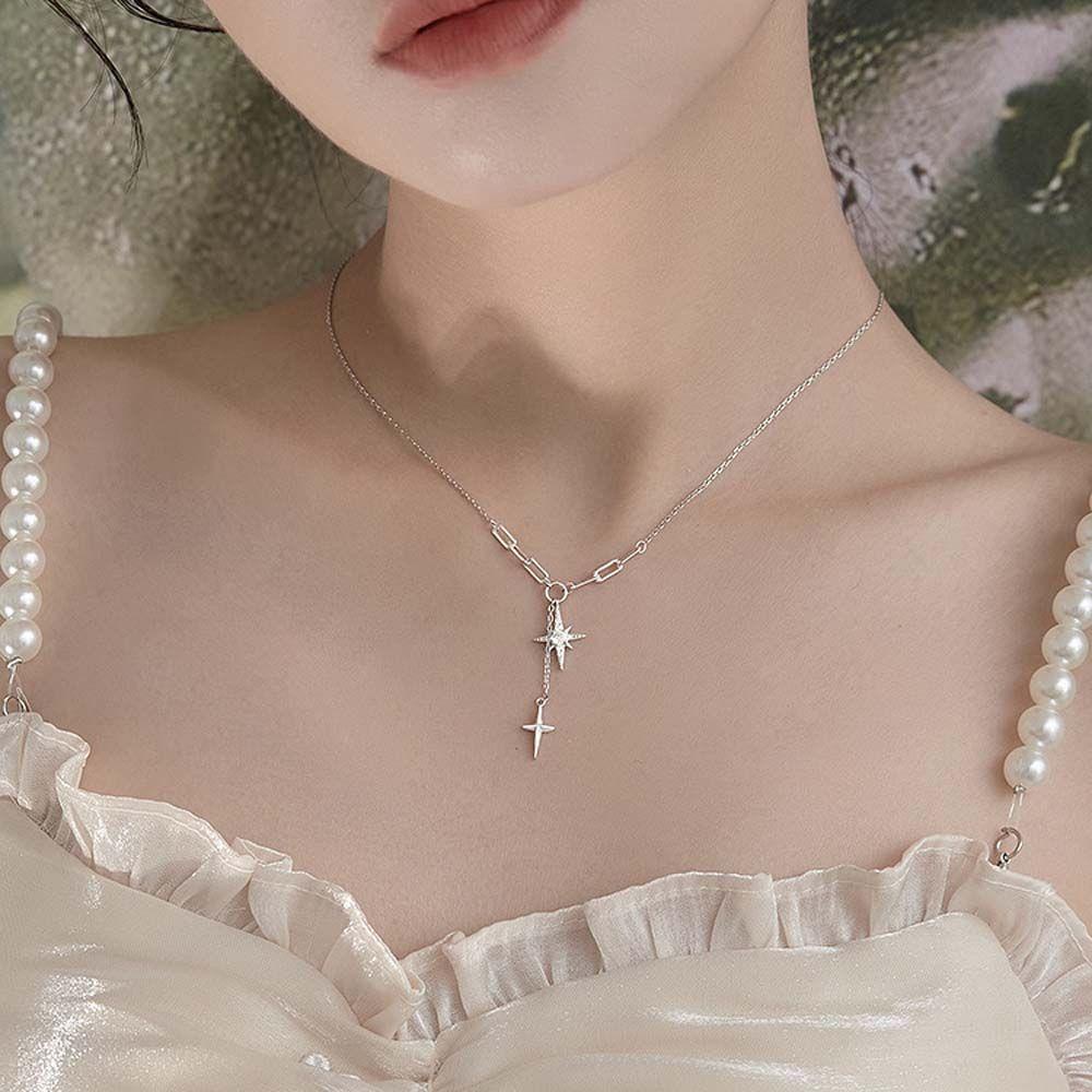 Qqmall Dây Chuyền Mặt Ngôi Sao Thời Trang Làm Quà TặngDây Tua Rua Xinh Xắn Chất Lượng|Dây Chuyền Mặt Ngôi Sao Nhiều Màu Sắc