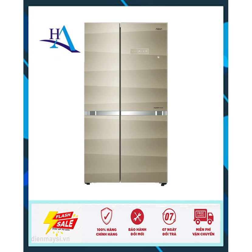 [ELHAL5 giảm 7% tối đa 1TR] Tủ lạnh Aqua Inverter 518 lít AQR-IG585AS SG (Miễn phí giao tại HCM-ngoài tỉnh liên hệ shop)