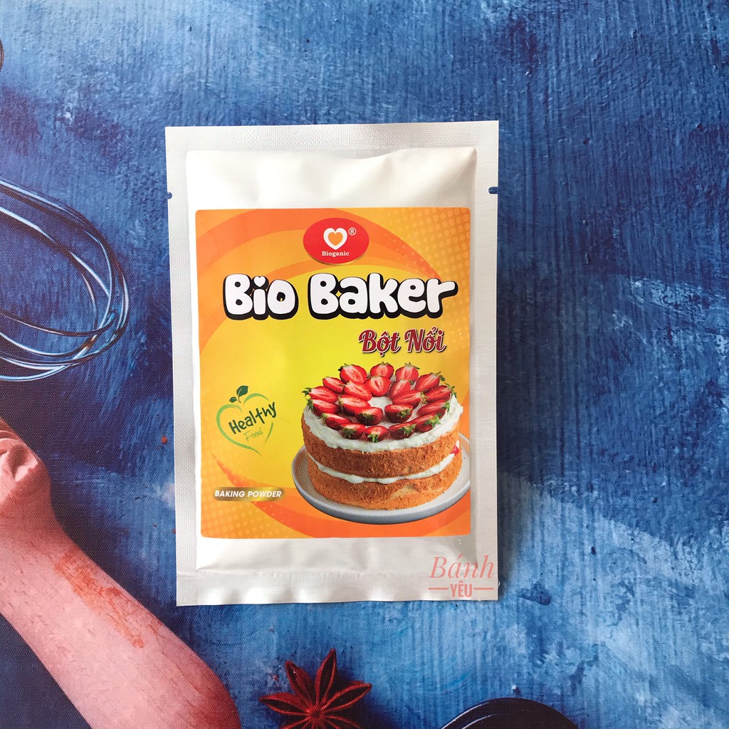 Bột Nổi Làm Bánh Bio Baker 25g làm bánh nở bông xốp căng mịn