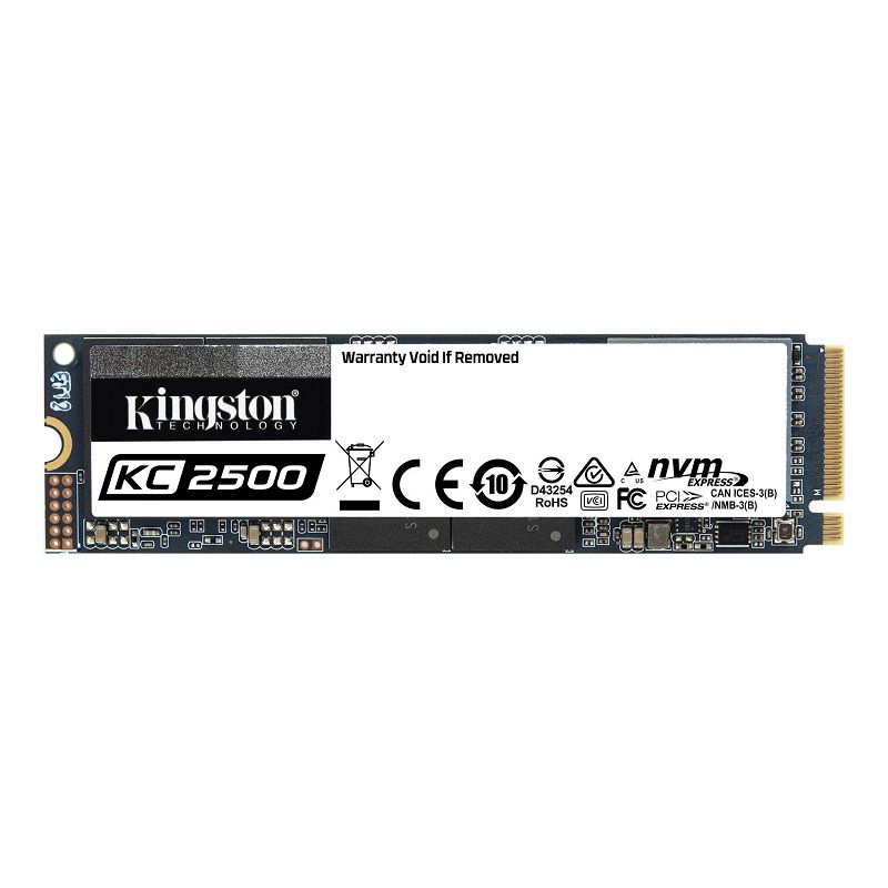 Ổ Cứng SSD Kingston KC2500 M.2 PCIe Gen3 x4 NVMe 500GB 2280 Read 3.500 White 2.500MB/s / 375k/300k IOPS | WebRaoVat - webraovat.net.vn