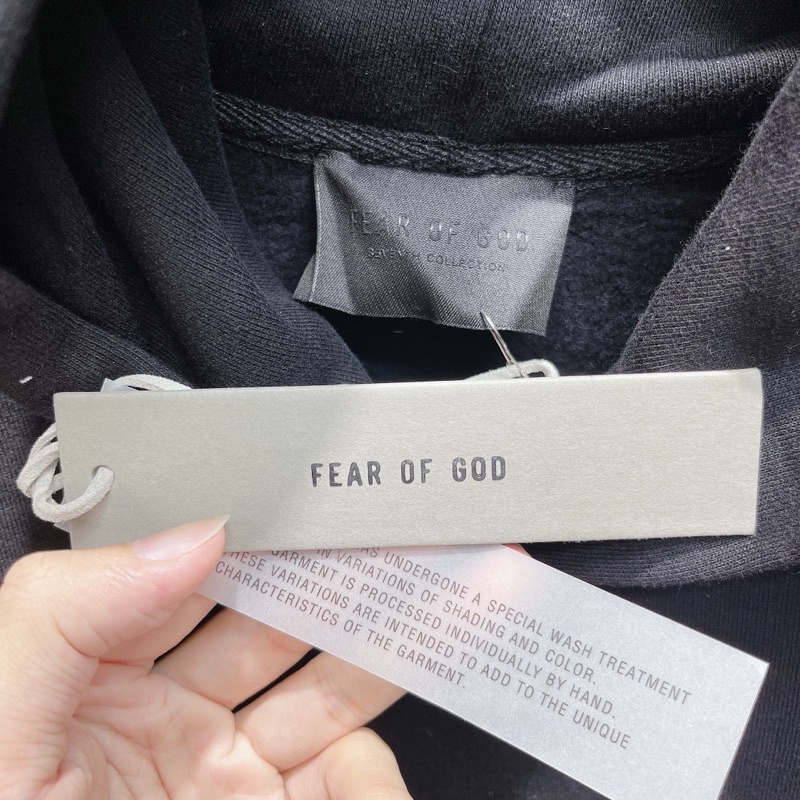 ⚡️[Mirror Quality] - Áo hoodie FEAR OF GOD Black 'Baseball' Hoodie Seventh Collection, áo hoodie Baseball FOG | BigBuy360 - bigbuy360.vn